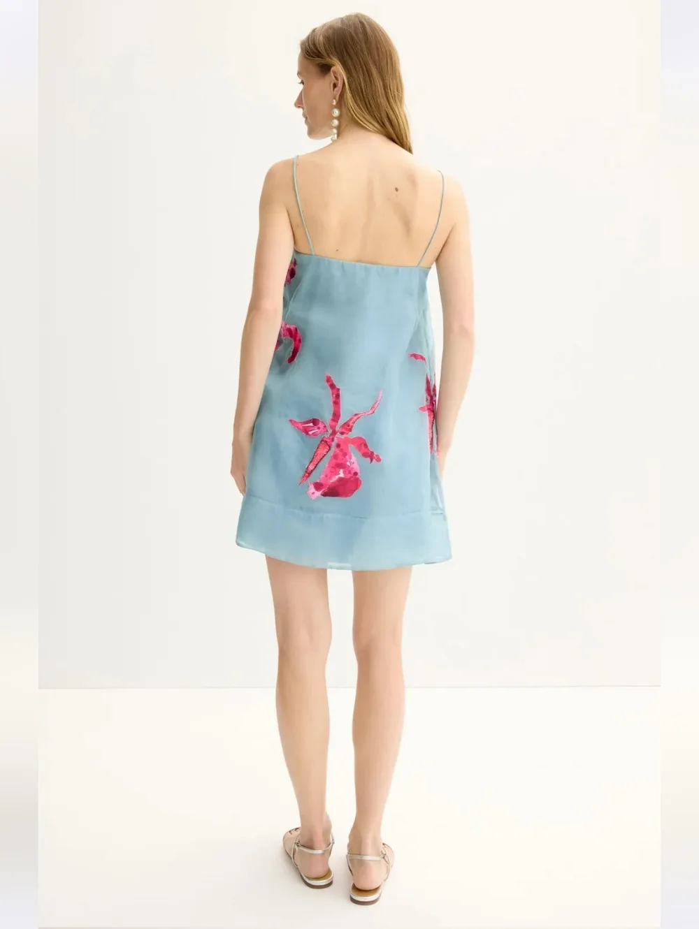 Amur Fran Mini Dress 100% Silk Size 4 MSRP $448 - Picture 2 of 11